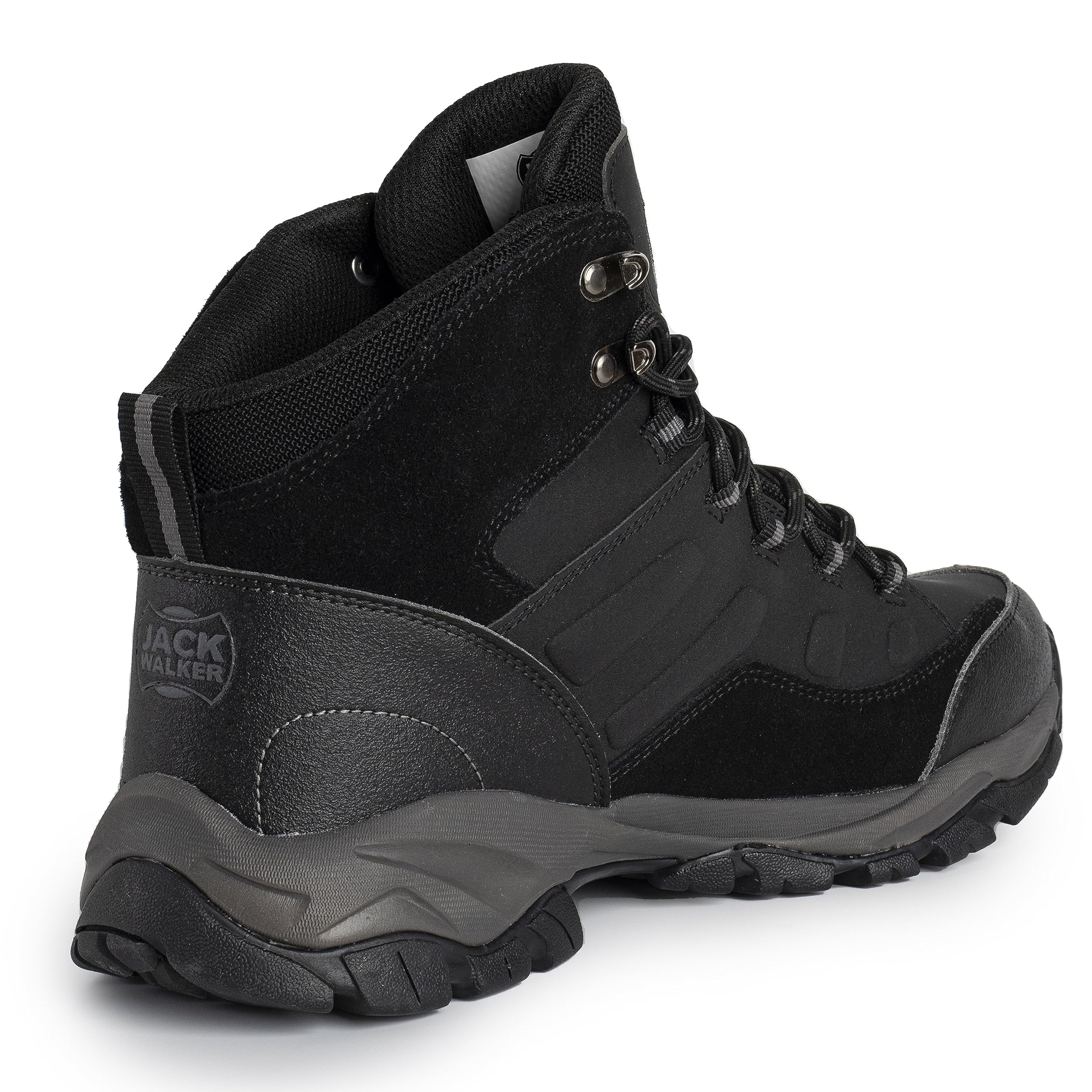 Jack Walker Mens Walking Leather Boots Lightweight Vent Breathable Hiking Trekking Shoes JW8215