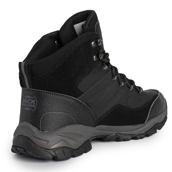 Jack Walker Mens Walking Leather Boots Lightweight Vent Breathable Hiking Trekking Shoes JW8215