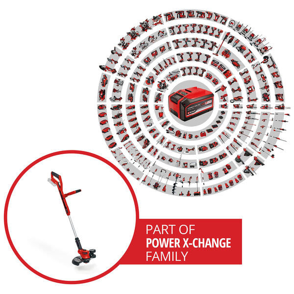 Einhell Power X-Change 18/30 Cordless Strimmer - 18V, 30cm Cutting Width, Battery Garden Strimmer Cordless Grass Cutter And Lawn Edger - GE-CT 18/30
