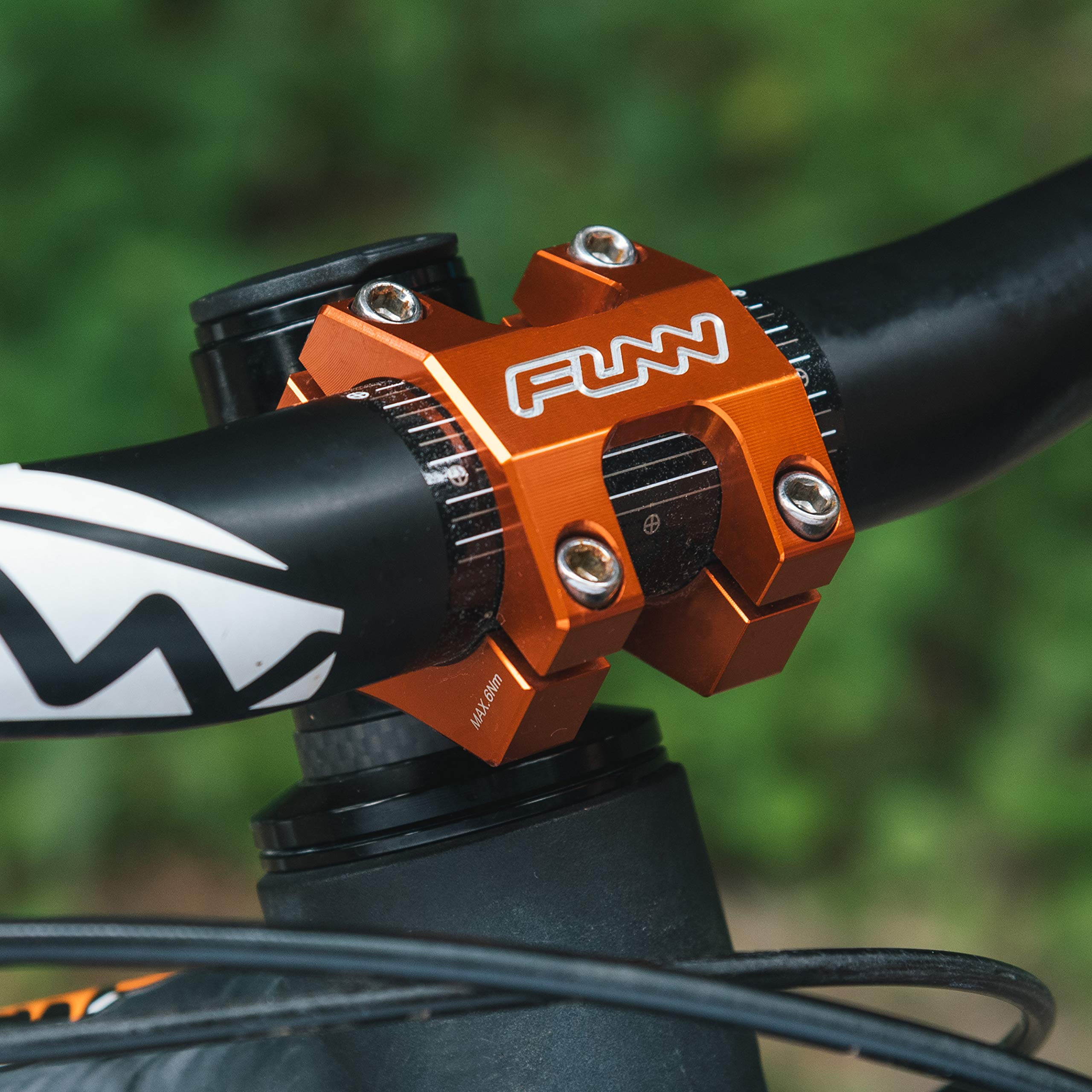 Funn Funnduro MTB Stem with 35mm Bar Clamp - The Ultimate Ultralight and Tough Alloy Bicycle Stem for Mountain Bike and BMX Bike, Length 45mm stem