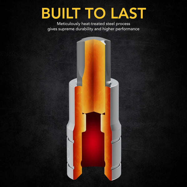 LEXIVON Master Wrench Key Set, 35-Piece Long Arm Ball End Hex Keys | 3-Pack Metric/SAE & Star, Industrial Grade S2 Alloy Steel (LX-131)