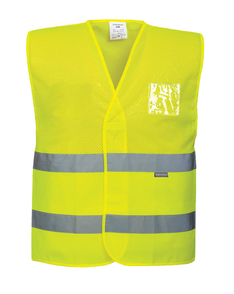 Portwest Hi-Vis Half Mesh Vest, Size: XX/3X, Colour: Orange, C494ORRXX/3X