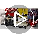 HMF 46800900 Acrylic Display Case for Model Cars / Figures, Various Sizes, Transparent, 34 x 14 x 16 cm