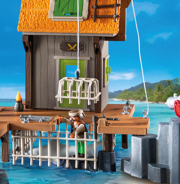 Playmobil 71418 Pirates: Small Pirate Vessel, exciting adventures on the high seas, complete with extensive accessories, fun imaginative role-play, playsets suitable for children ages 4+