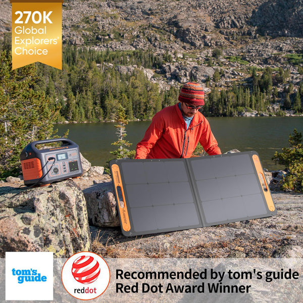 Jackery Portable Power Station Explorer 500, 518Wh Outdoor Backup Mobile Lithium Battery Pack with 230V/500W AC Outlet for holiday RV Camping, Outdoor Adventure, Emergency