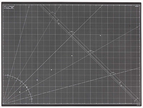 Elan A0 Cutting Mat Black and Taupe, 5-Ply Hobby Board for Crafts 120X90 CM, Extra Large Self Healing Cutting Mat A0, Extra Large Craft Board Black