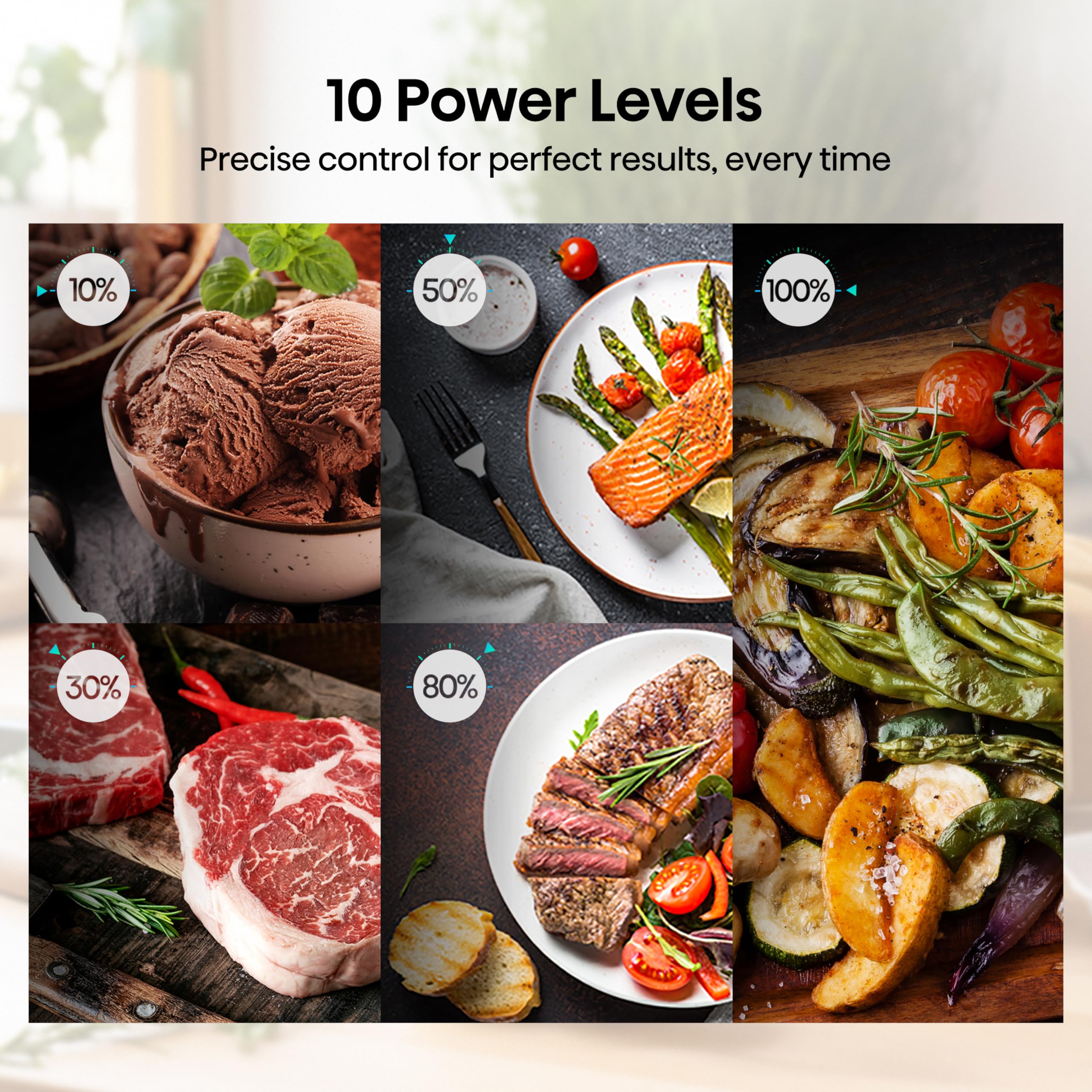 Hisense H23MOBSD1HUK 23 Litre 800W electronic Microwave with Auto Defrost, Digital Display, Smart Cook, Multi level cooking and Easy Clean- Black