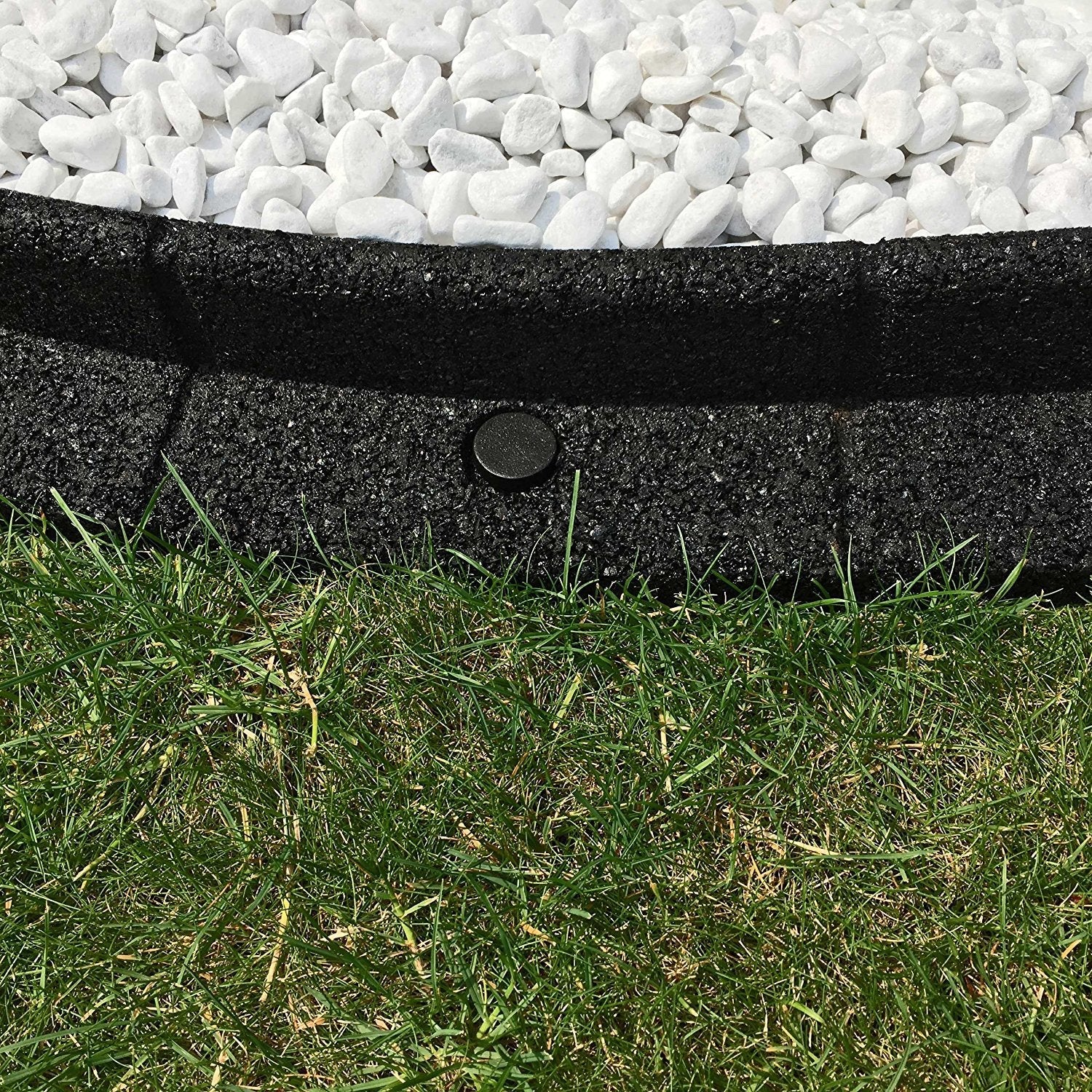 FlexiBorder - Lawn Edging - Flexible Garden Edging Border for Grass Lawns - Pathways - Raised Borders - Artificial Grass - Brown - 2 x 1m Lengths