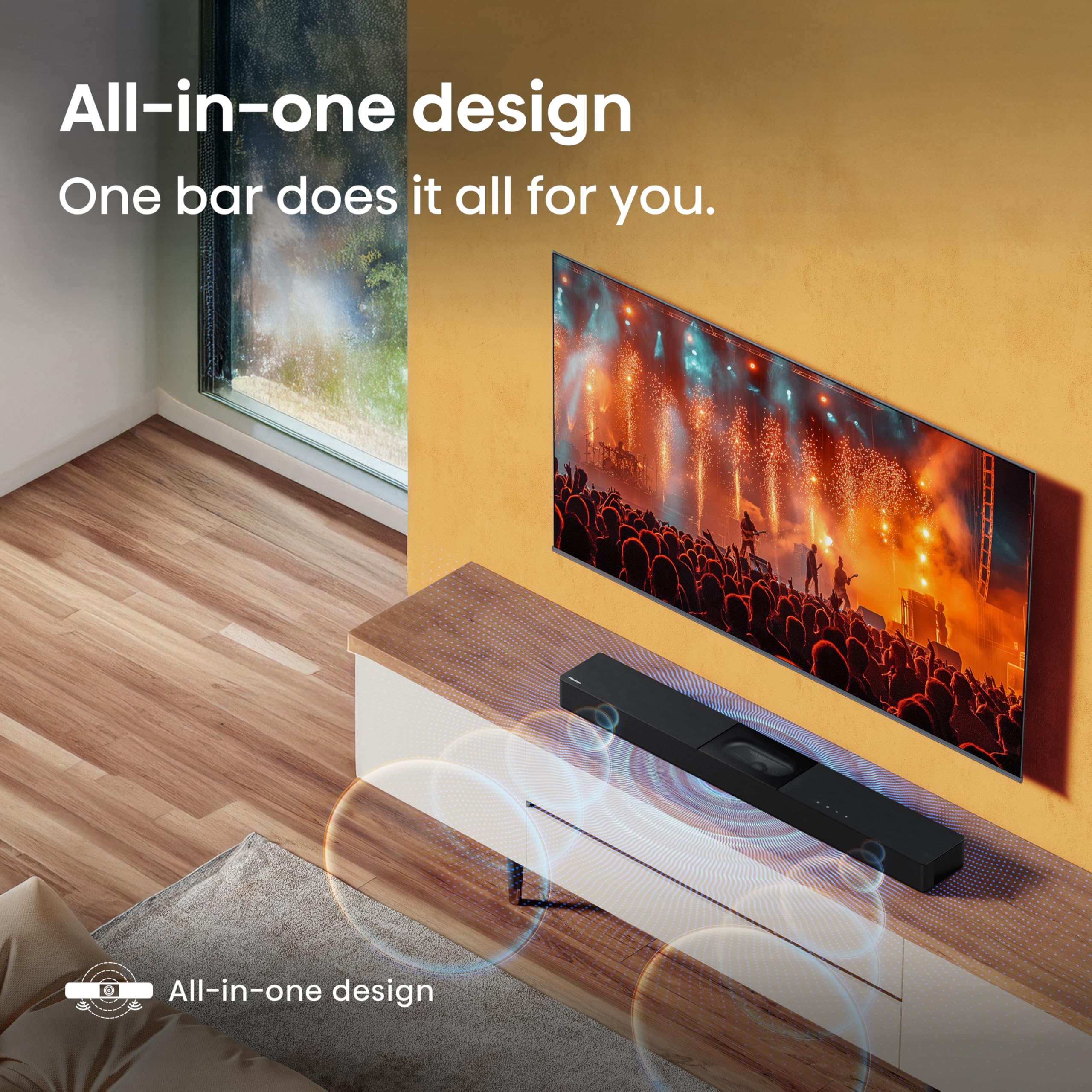 Hisense 40" 40E4QTUK FHD LED TV with Freely - Direct Lit LED, Dolby Audio, Natural Colour Enhancer, Games Mode, Sports Mode with Freely, Disney +, YouTube, Netflix