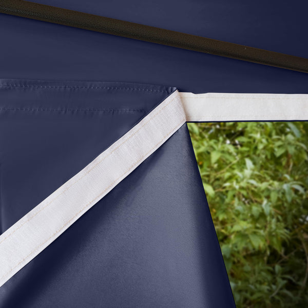 All Seasons Gazebos | 3x2m Pop Up Gazebo with 4 Side Walls & Accessory Pack | Heavy Duty, Fully Waterproof, High Grade Materials (Navy)