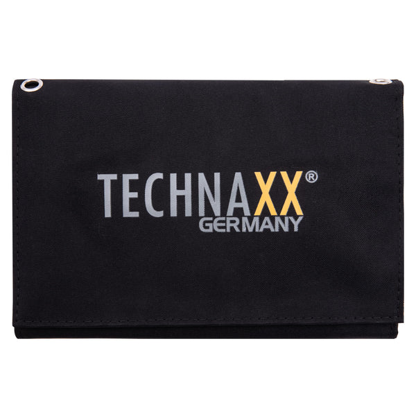 Technaxx 21W Solar Charger with USB for Phone, Powerbank, Tablet, etc. - Perfect for Traveling, Camping and Outdoor - Solar Panel Charging Case TX-207