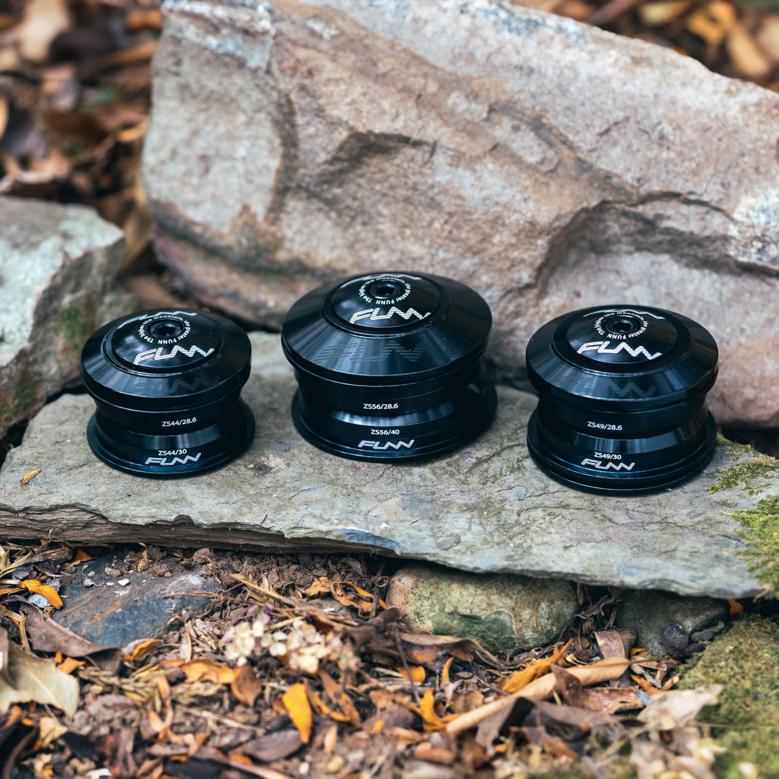 Funn Descend Upper Headset ZS56/28.6, Zero Stack Angular Contact Bearing Upper Headset, Durable and Lightweight Alloy Headset for Mountain Bike, BMX