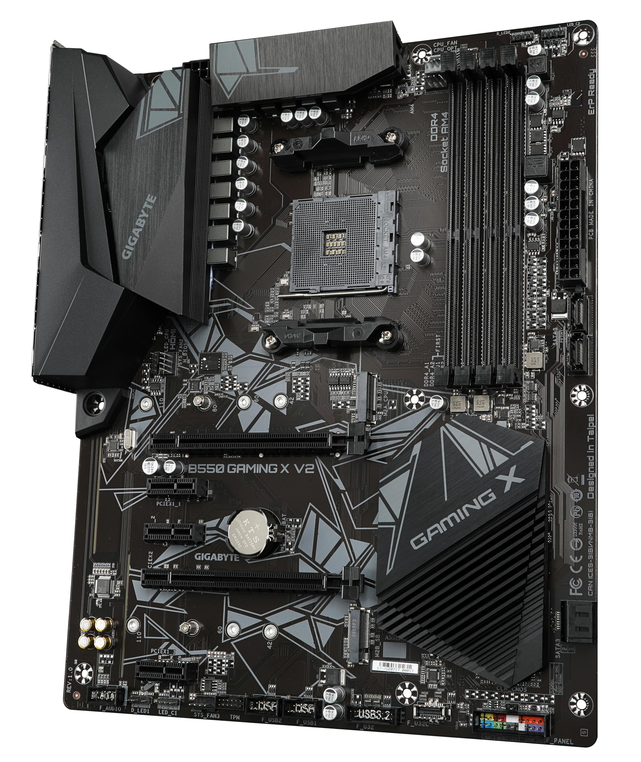 Gigabyte B550 AORUS ELITE V2 Motherboard - Supports AMD Ryzen 5000 Series AM4 CPUs, 12+2 Phases Digital Twin Power Design, up to 4733MHz DDR4 (OC), 2xPCIe 3.0 M.2, 2.5GbE LAN, USB 3.2 Gen1