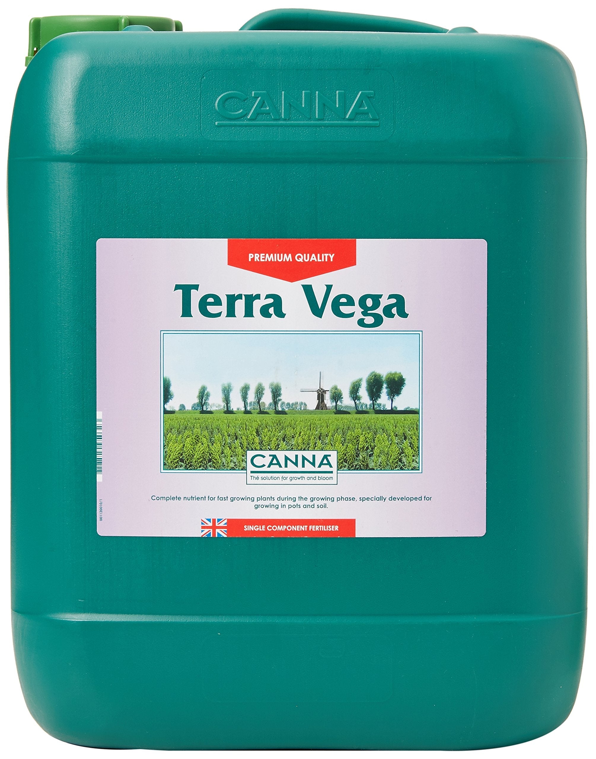 CANNA Terra Vega 10L - Complete Professional Nutrient for Fast-Growing Plants - Vegetative Growth Fertilizer