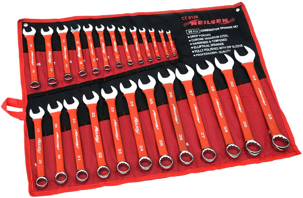 Neilsen CT0126 6-32 mm Combination Spanner Set - (25-Piece)