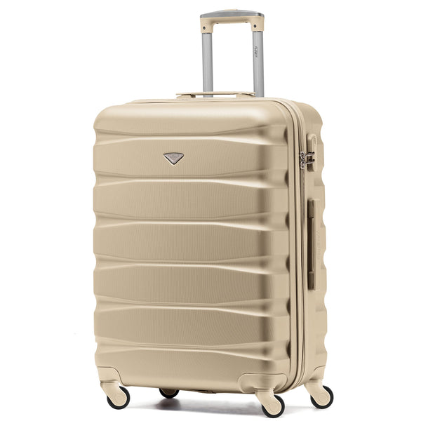 Flight Knight Set of 3 Lightweight 4 Wheel ABS Hard Case Suitcases Cabin & Hold Luggage Options Approved for Over 100 Airlines Including easyJet, British Airways, Ryanair, Jet2 & Many More