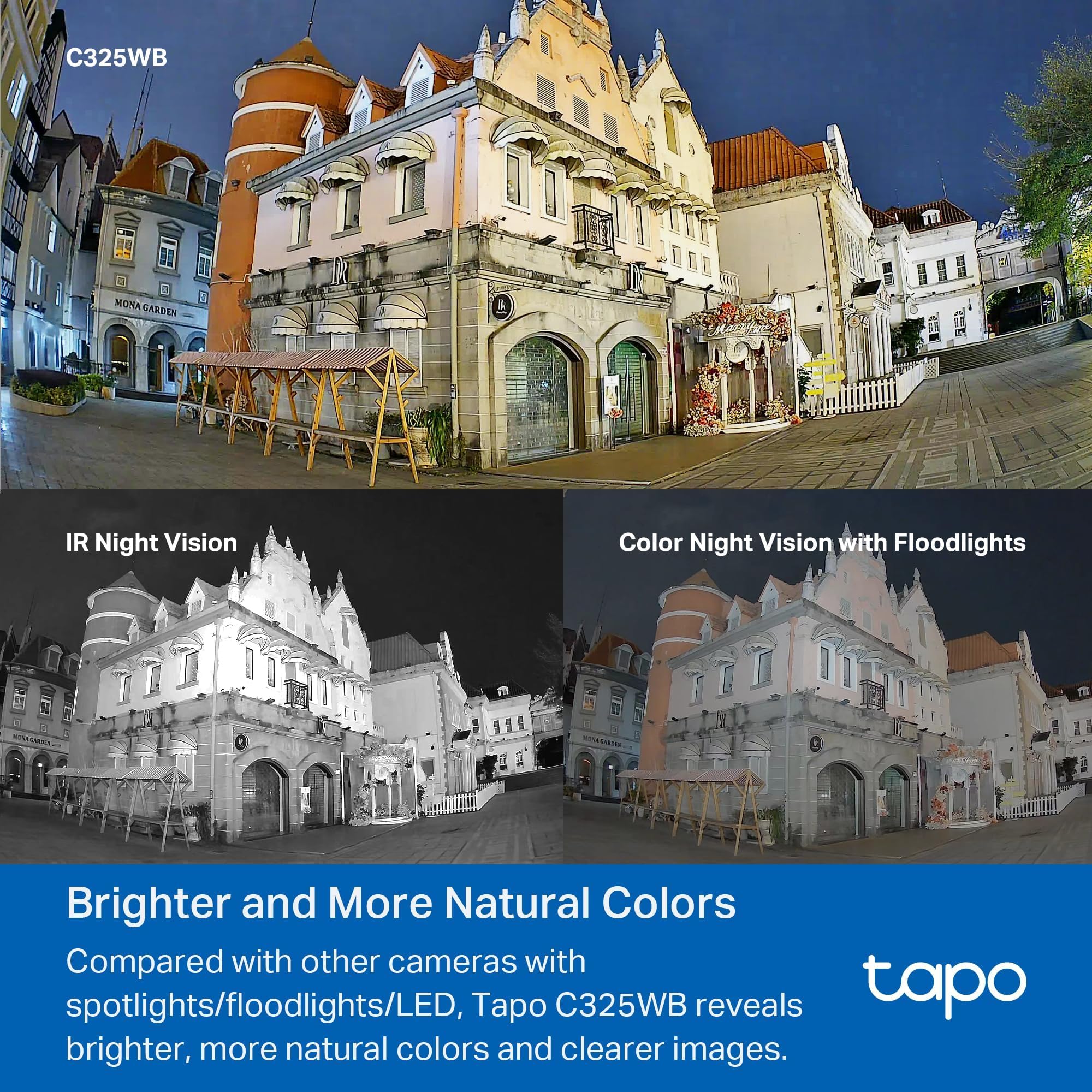 Tapo TC82 KIT 2K 3MP Battery Solar Security Camera Outdoor, Maintenance-free, Colour Night Vision, Outdoor Camera No Monthly Fee, Smart Person Detection, IP65, Works with Alexa & Google