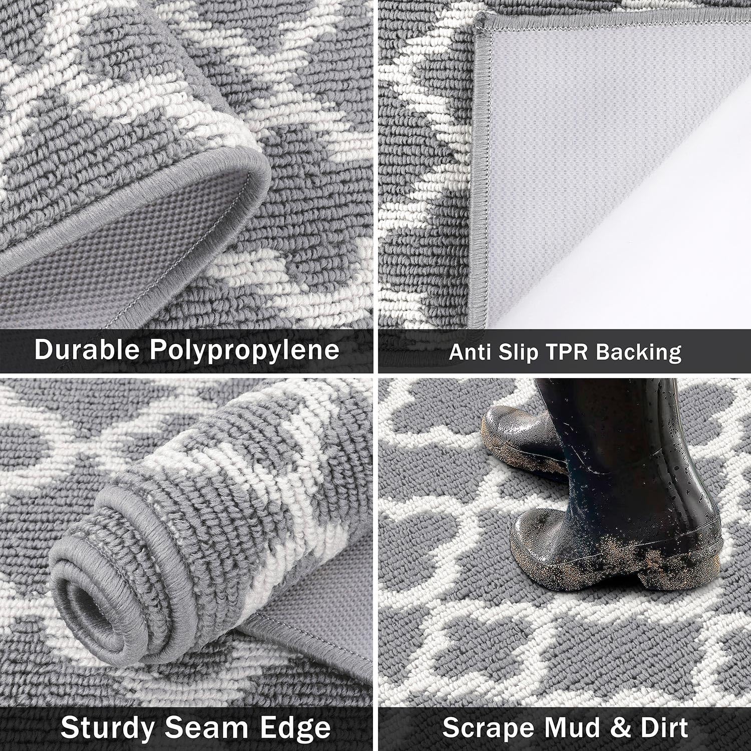 SHACOS Extra Long Hallway Runner Rug 60x300 cm Hall Runners Non Slip Washable Carpet Runner for Hallway Hall Runner Rug Long Runner Rug for Kitchen