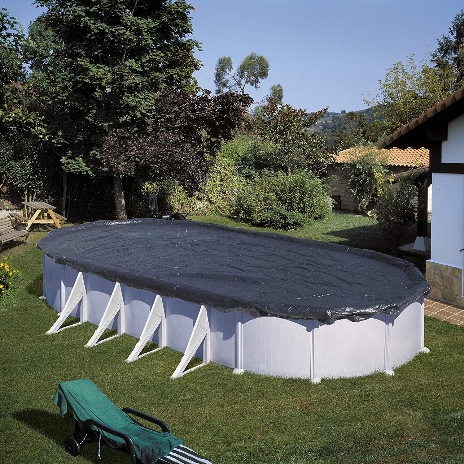 Gre CIPROV ? Winter Cover for Oval Swimming Pools 500 x 300 cm blue