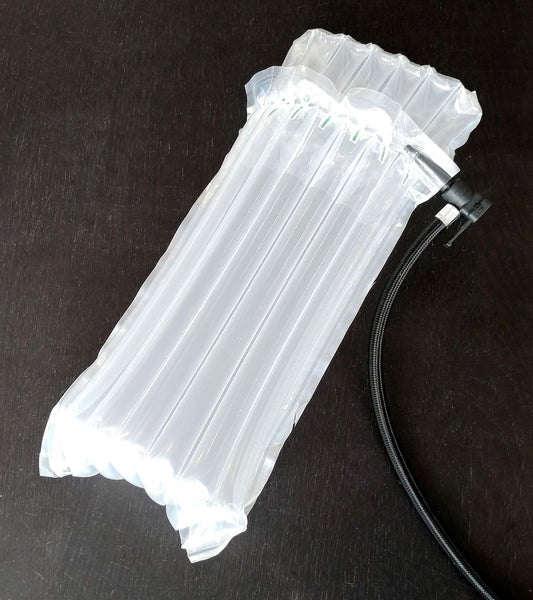 Evergreen Goods 10 x Single Wine & Beer Bottle Cardboard Box with Inflatable Air Cushion Packaging | Quantity Discounts | 370 x 130 x 130mm Carton |