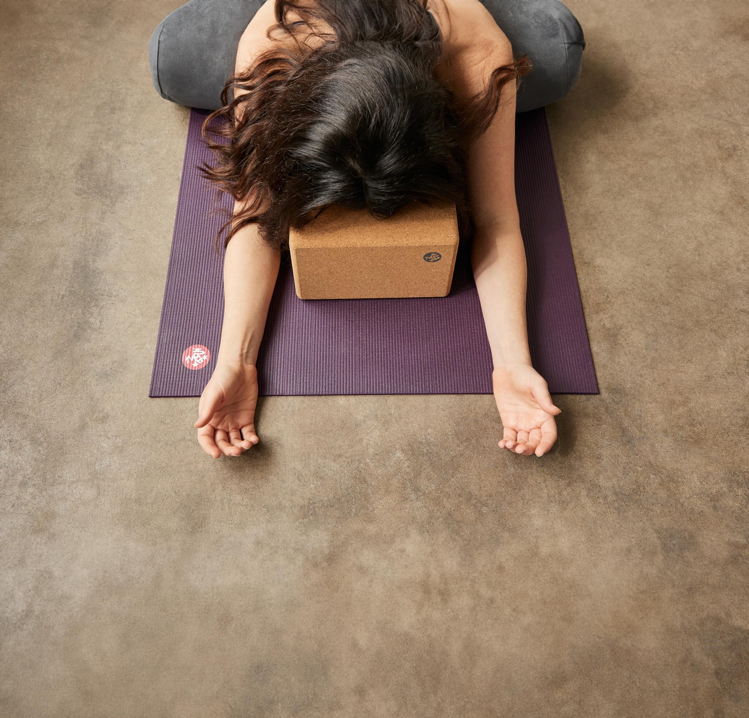 Manduka Cork Yoga Block - Resilient Material, Portable Fit & Easy to Grip, Comfortable Contoured Edges, Firm Stability for Balance and Support in Any