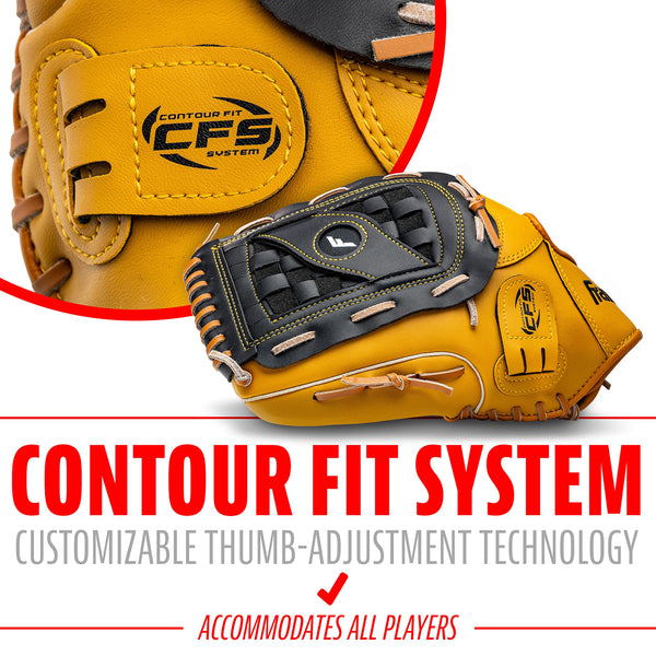 Franklin Sports Baseball and Softball Glove - Field Master - Baseball and Softball Mitt