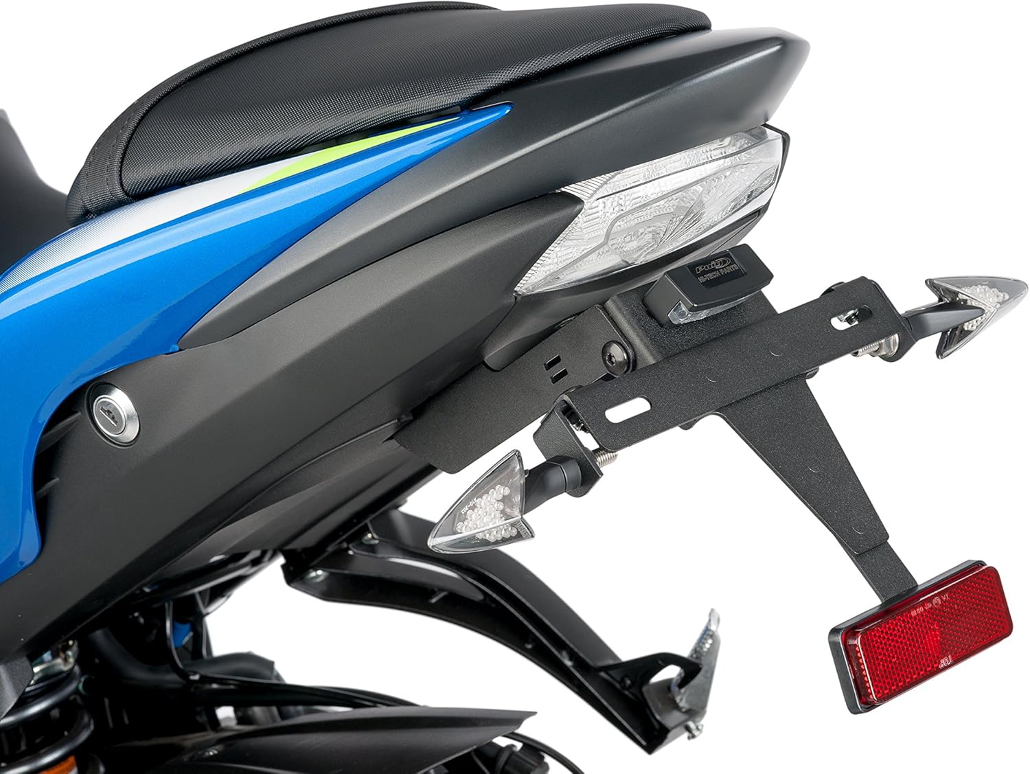 Puig 9422N License support Puig 9422N Black for Suzuki GSX-S750 17'-18', Suzuki GSX-S1000 15'-18', Suzuki GSX-S1000F 15'-18' , Black