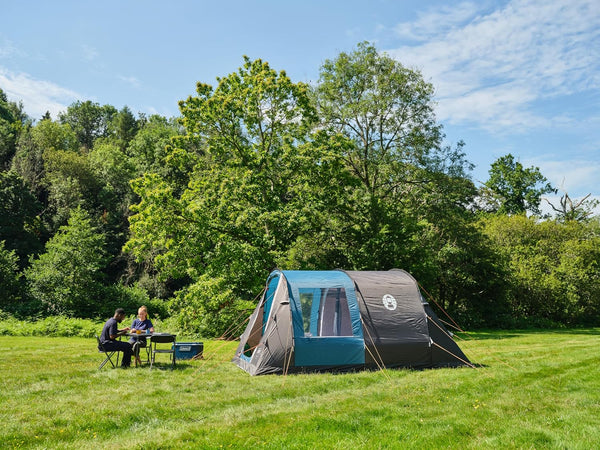 Coleman Cook 4 Family Tent | 4 Man Tunnel Tent with Separate Living And Sleeping Area | Easy To Pitch | 4 Person Camping Tent | 3000mm Waterproof | with Sewn-in Groundsheet