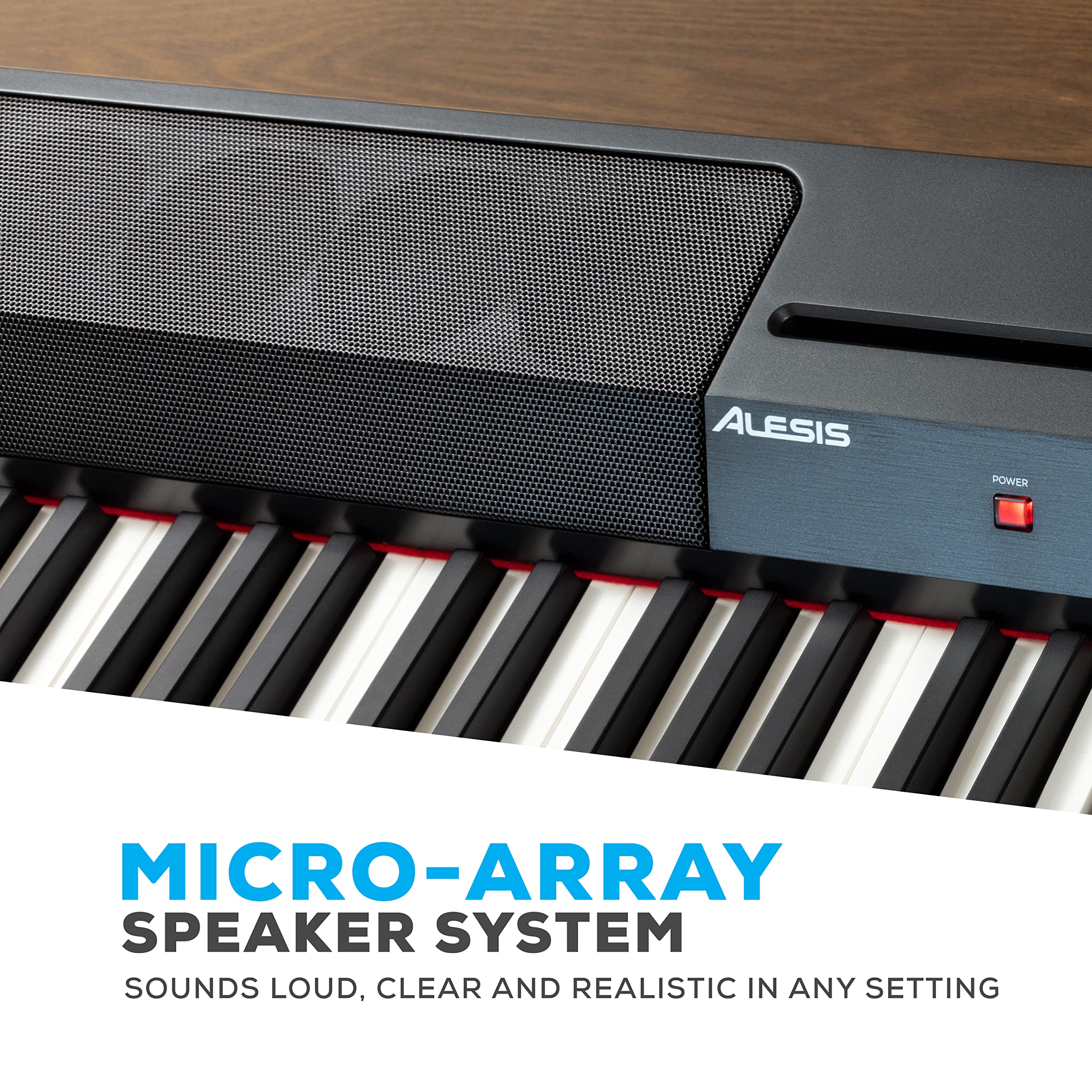 Alesis Recital Home Digital Piano with 88 Hammer Action Weighted Keys, Stand, Pedals and Lessons, Turquoise