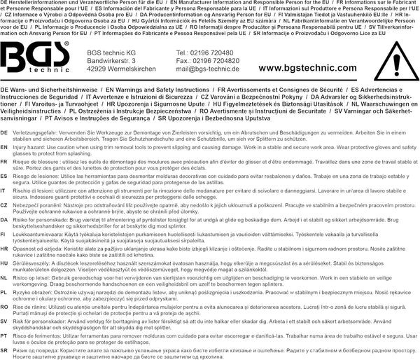 BGS 368 | Plastic Chisel Set 6 pcs.