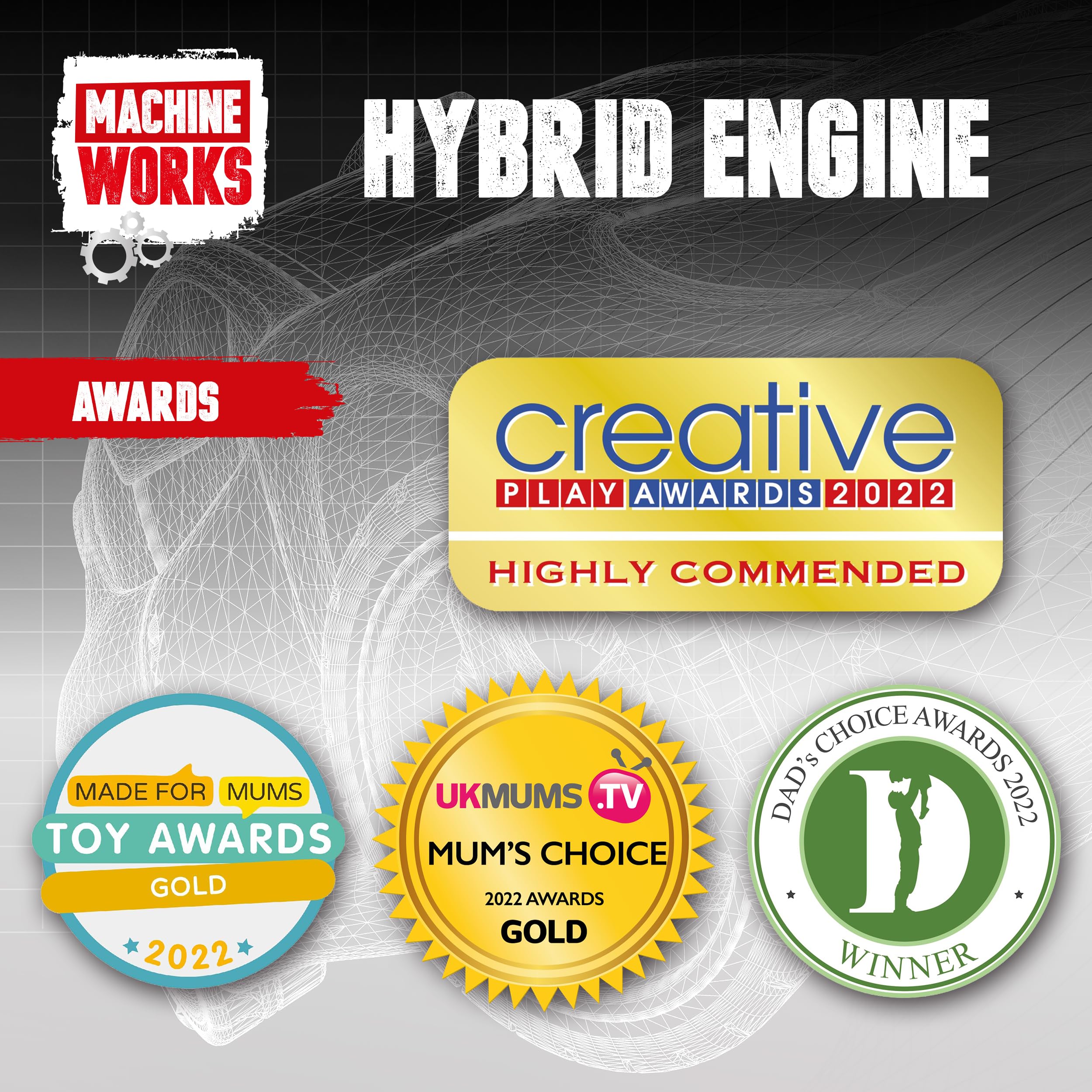 Machine Works Build Your Own Porsche 911 Boxer Engine Toy - Replica Model Building Kit - Features Sounds and Illumination, 280+ Pieces, 10+ Years