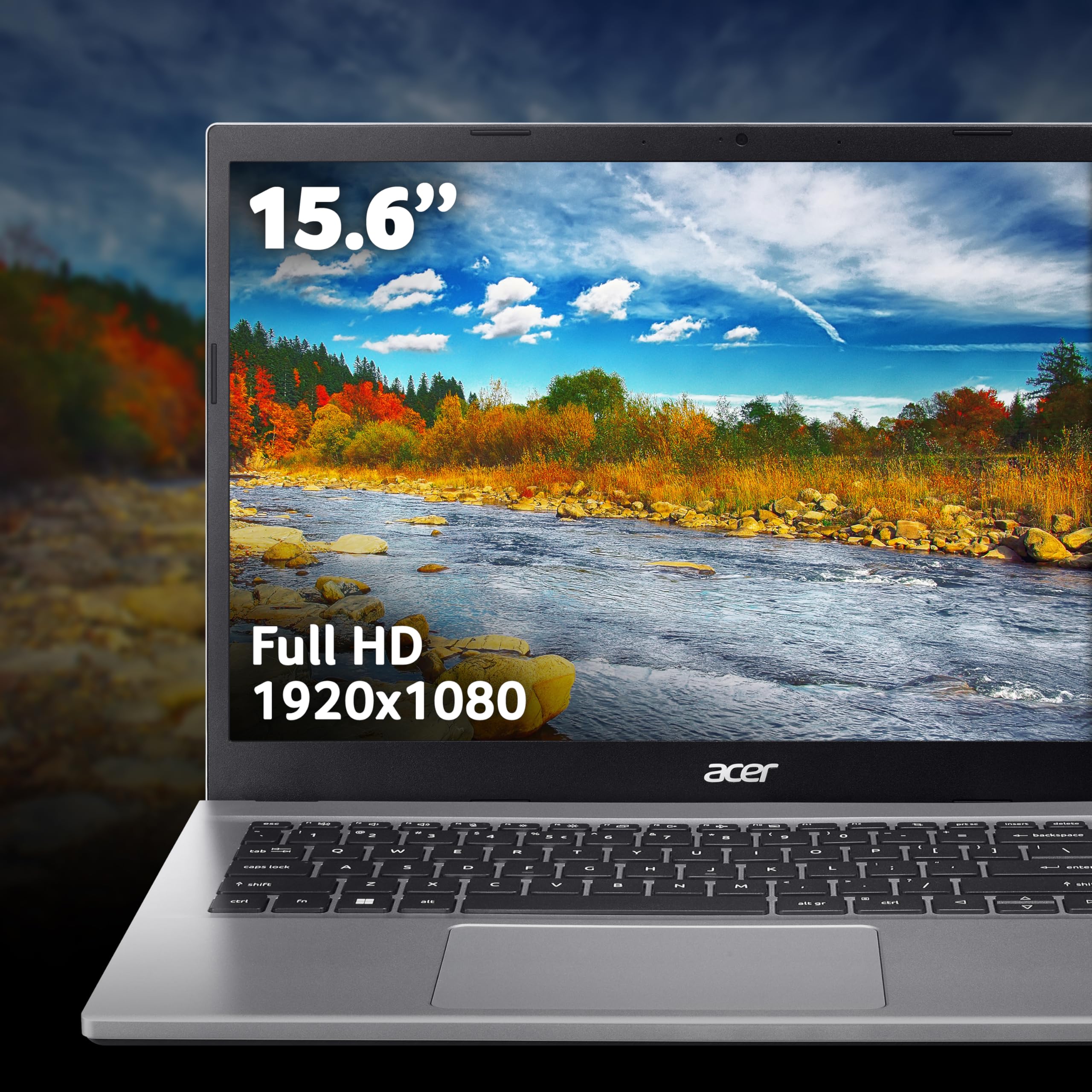 Acer Aspire Go 15 AG15-42P Laptop - AMD Ryzen 7 5825U, 16GB, 1TB SSD, Integrated Graphics, 15.6 Inch Full HD, Windows 11, Silver
