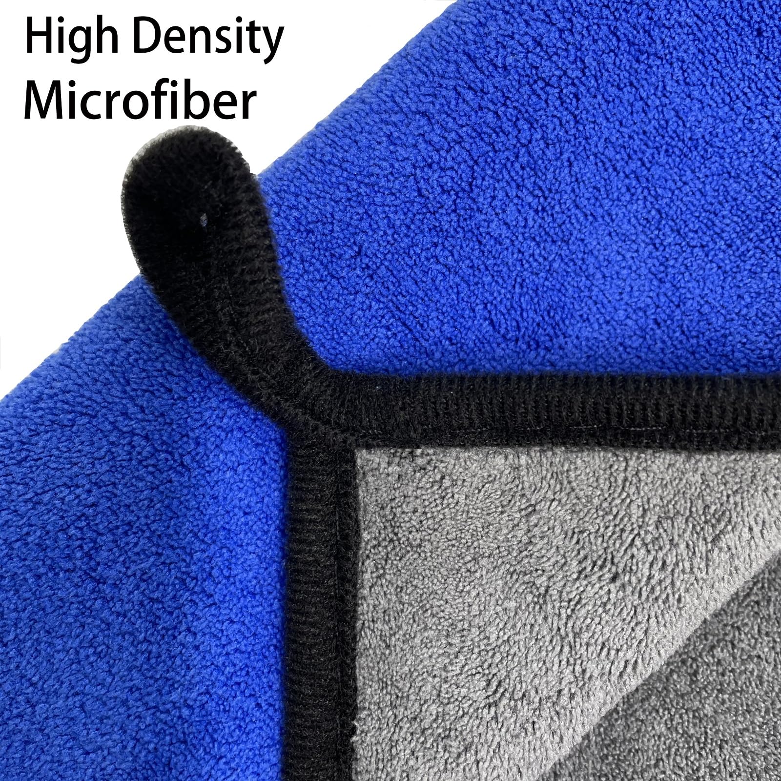 VAIYNWOM Set of 6 Car Cleaning Microfibre Cloths, Absorbent Microfibre Towel Polishing Cloth Gentle on Paint, Lint-Free for Household and Cleaning Car Motorcycle, 30x40cm (Yellow & Gray)