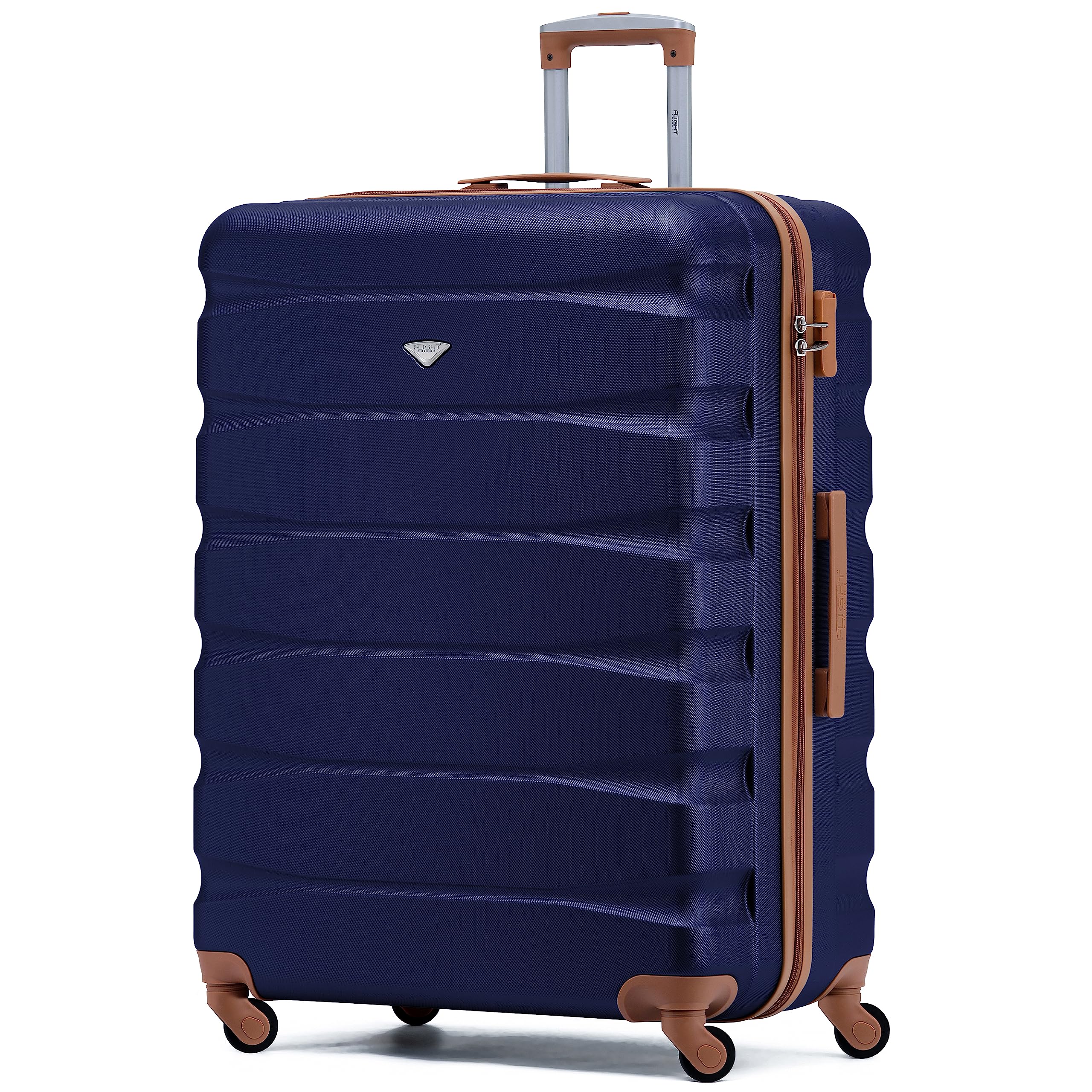 Flight Knight Set of 3 Lightweight 4 Wheel ABS Hard Case Suitcases Cabin & Hold Luggage Options Approved for Over 100 Airlines Including easyJet, British Airways, Ryanair, Jet2 & Many More