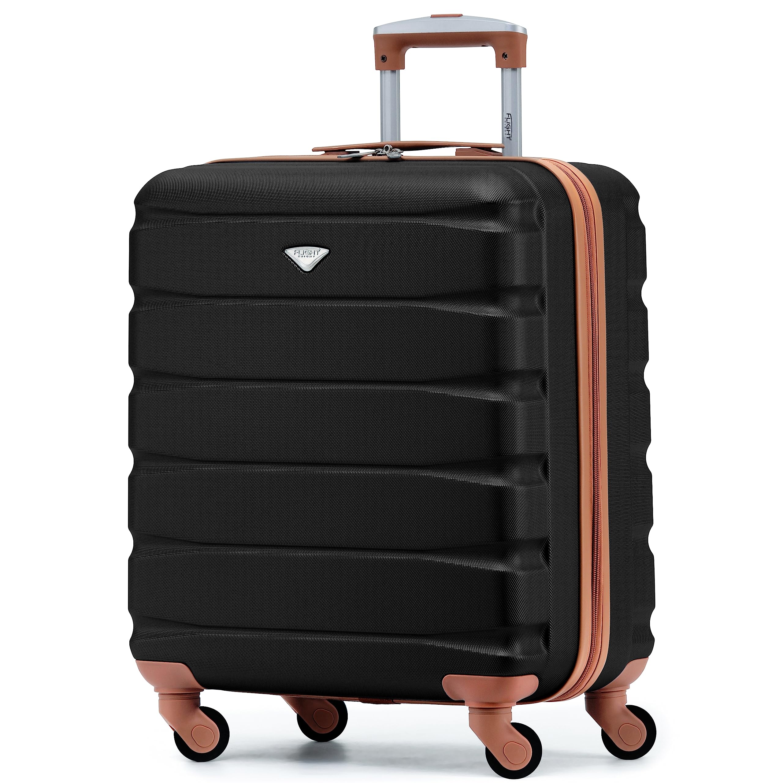 Flight Knight Set of 3 Lightweight 4 Wheel ABS Hard Case Suitcases Cabin & Hold Luggage Options Approved for Over 100 Airlines Including easyJet, British Airways, Ryanair, Jet2 & Many More