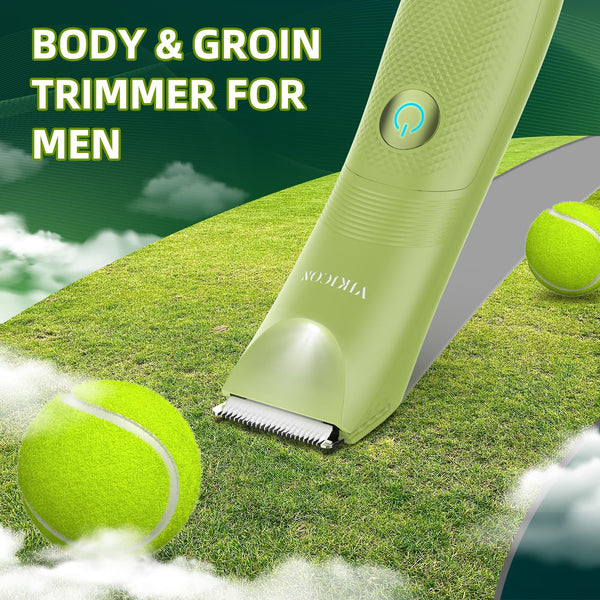 Manscape Trimmer for Men, VIKICON Pubic/Body Hair Trimmer, Electric Ball Trimmer for Private Parts, IPX7 Waterproof Body Goomer Shavers, USB-C Charging, Gifts for Men, New HT871