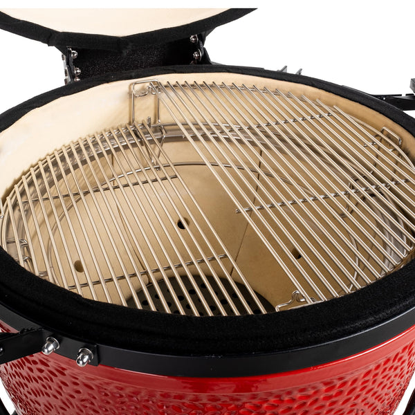 Kamado Joe BJ-HCG, Durable Stainless Steel Half Moon Cooking Grate Grill Accessory, Compatible Big Joe Grill