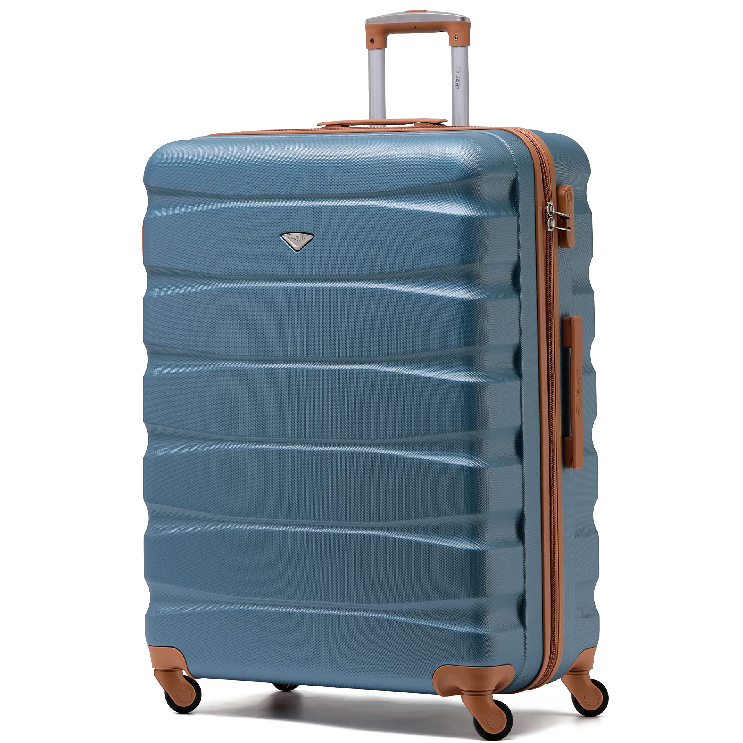 Flight Knight Set of 3 Lightweight 4 Wheel ABS Hard Case Suitcases Cabin & Hold Luggage Options Approved for Over 100 Airlines Including easyJet, British Airways, Ryanair, Jet2 & Many More