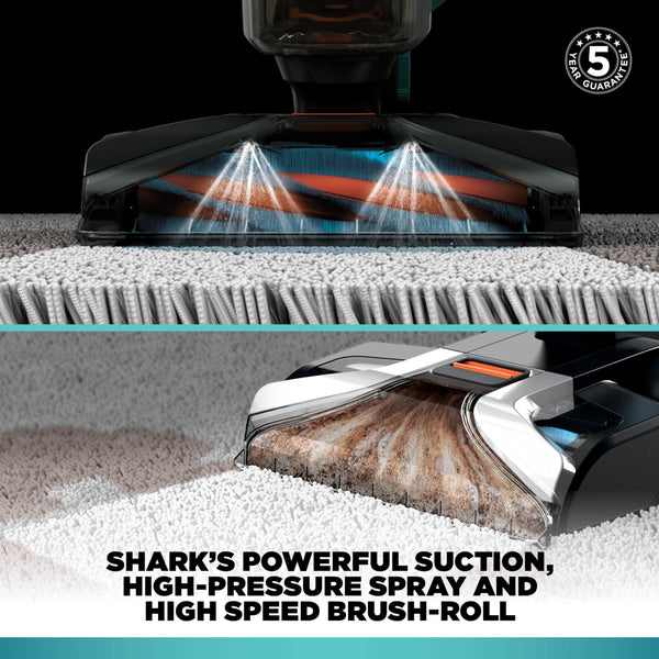 Shark CarpetXpert HairPro Pet Carpet Cleaner with Anti-Clog, Anti-Clump, Anti-Tangle, Removes Stains & Odours from Carpets & Rugs, Includes Deep Clean Pet Formula, 1000W, EX220UK
