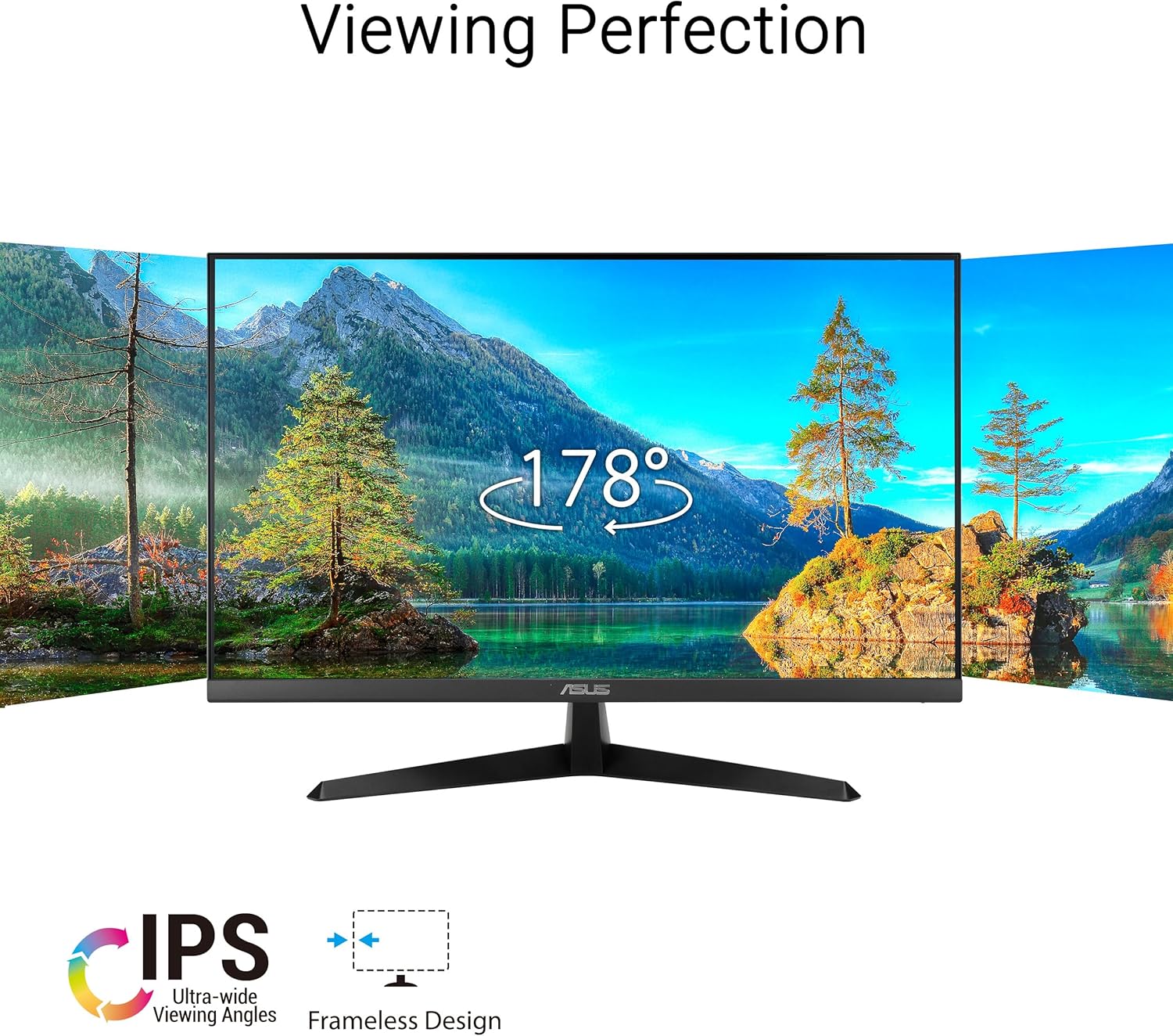 ASUS VY279HGR Eye Care Gaming Monitor – 27 inch FHD (1920x1080), IPS, 120Hz OC, SmoothMotion, 1ms MPRT, Adaptive Sync, Eye Care Plus, Blue Light Filter, Flicker Free, antibacterial, SmoothMotion