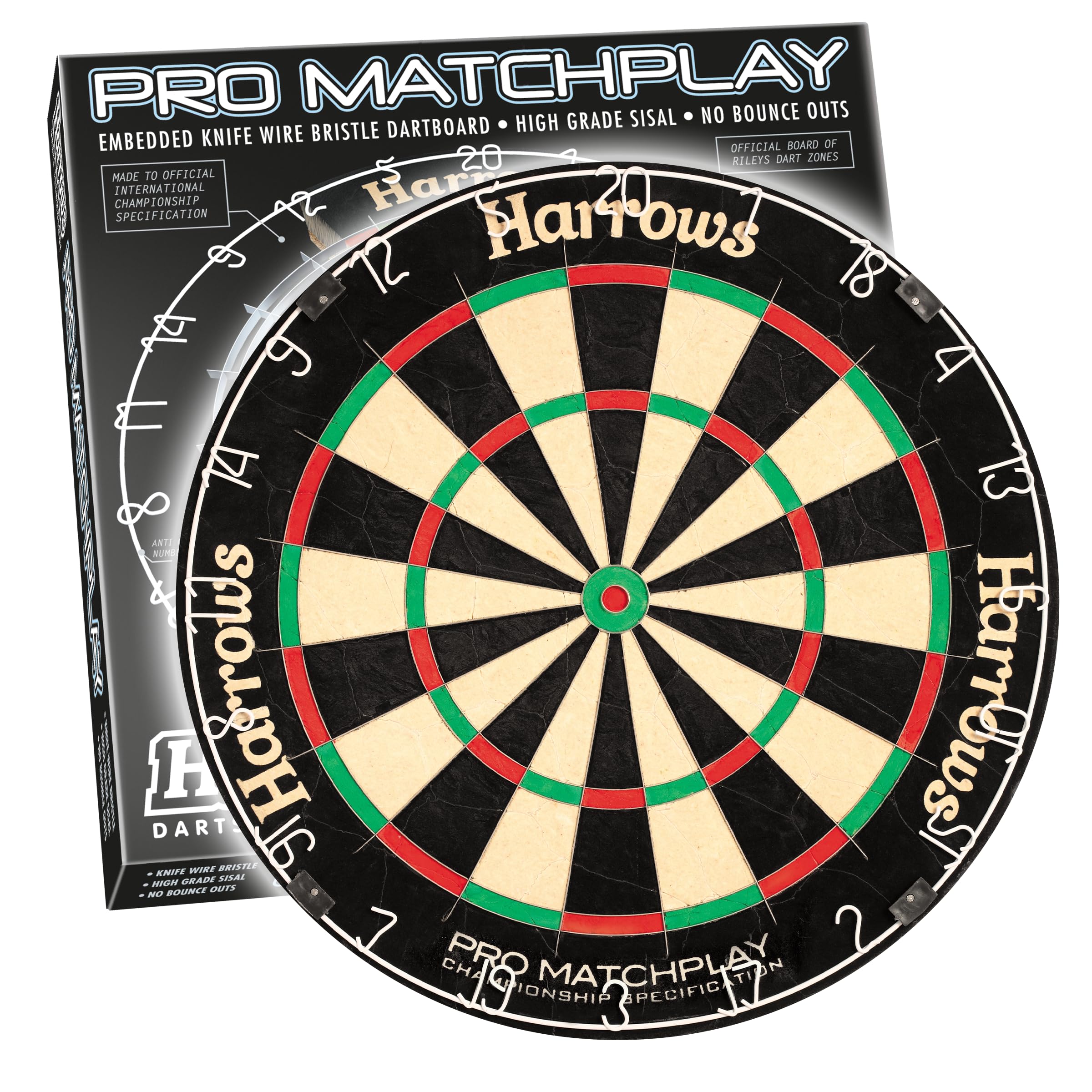 Harrows Dart Boards I Dartboard Official Size I Darts Board with Ultra Thin Knife Wire for Maximum Scoring I Compatible with Dart Board Stand, Dart