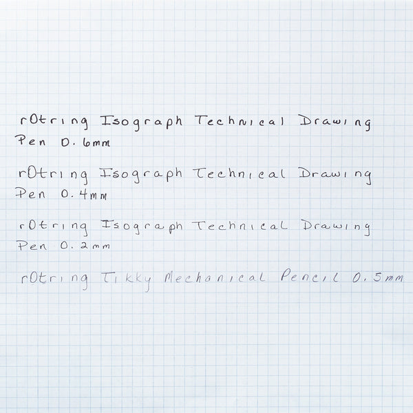 rOtring Isograph Pen Set Technical Pen & Pencil College Set | 3 Pens (0.20mm0.30mm0.50mm) and Mechanical Pencil (0.5mm) + Accessories