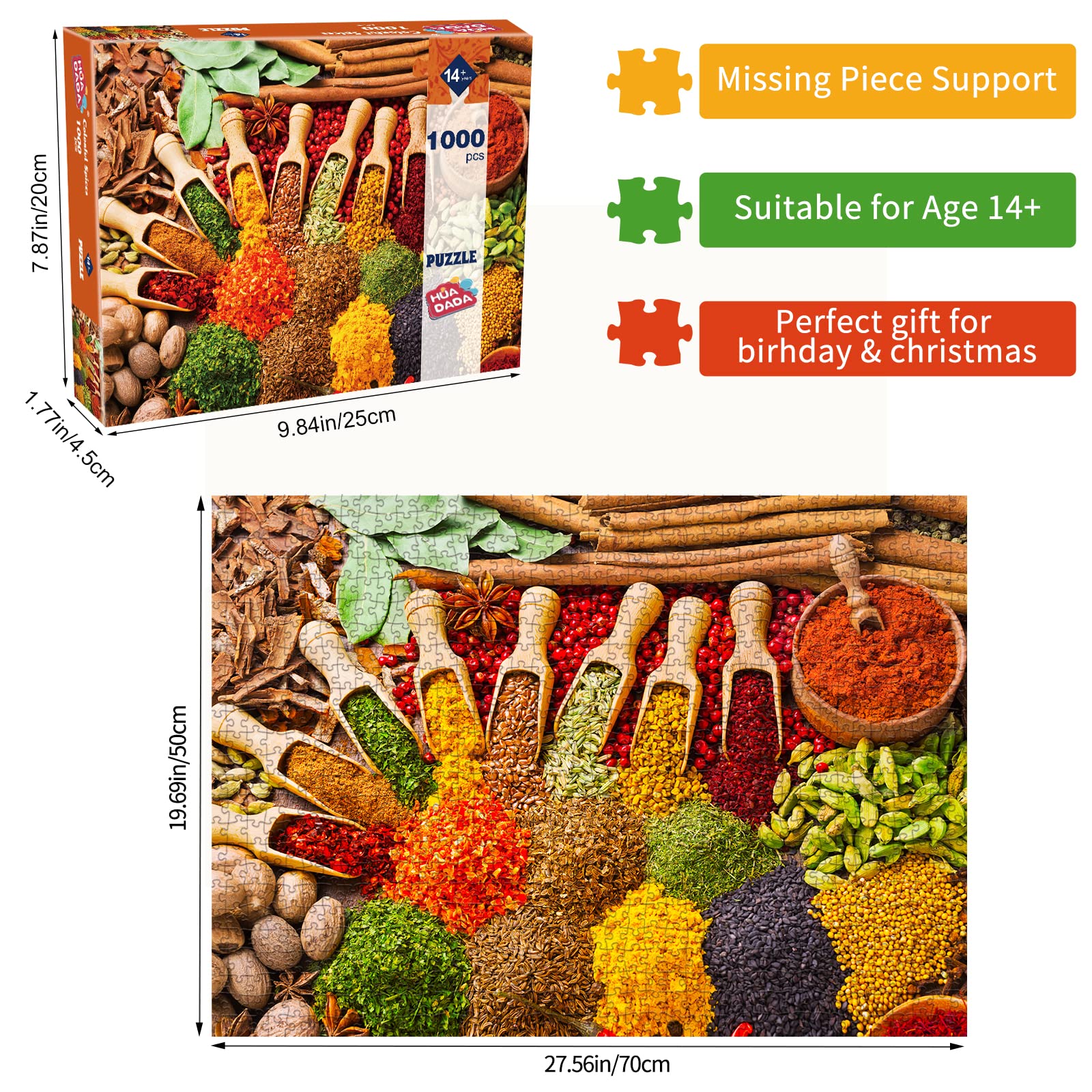 HUADADA Jigsaw Puzzles for Adults 1000 Piece Jigsaw Puzzles for Adults,JigsawPuzzle 1000 Pieces for Adults Challenging Puzzle Games ?Northern Lights in Norway