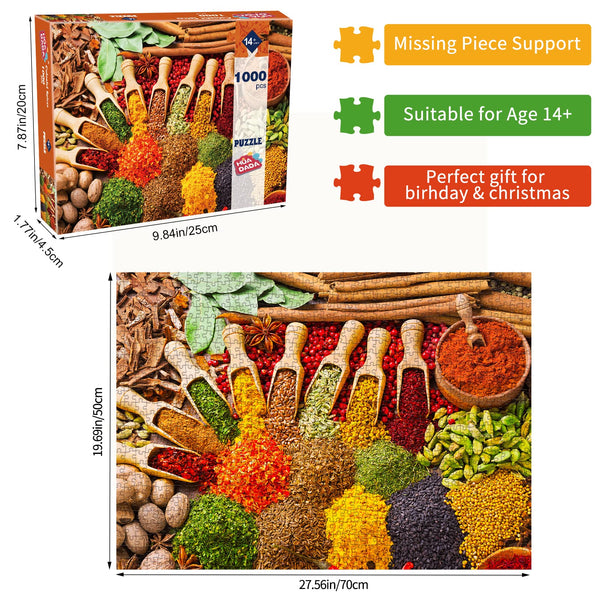 HUADADA Jigsaw Puzzles for Adults 1000 Piece Jigsaw Puzzles for Adults,JigsawPuzzle 1000 Pieces for Adults Challenging Puzzle Games ?Northern Lights in Norway