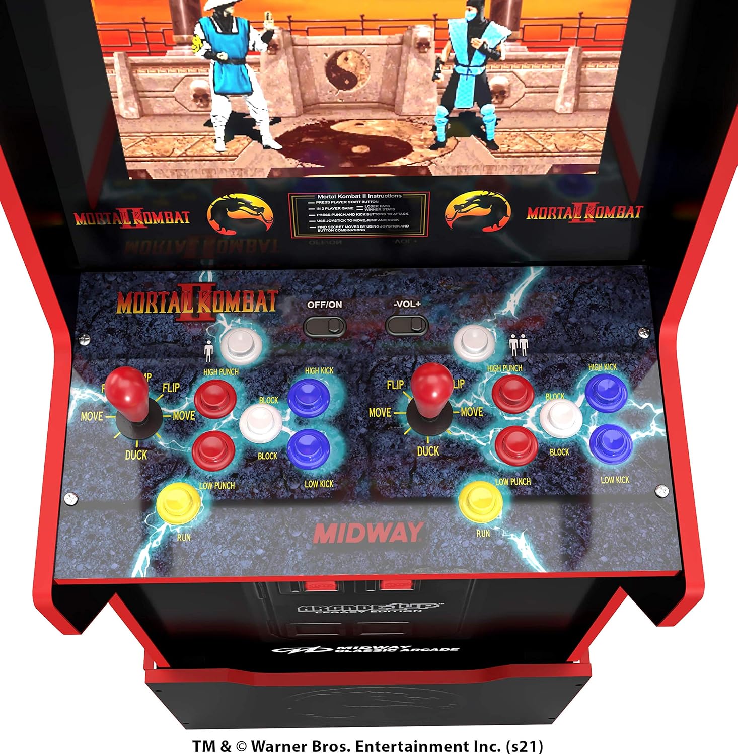 Arcade1UP MIDWAY LEGACY 12 GAMES ARCADE MACHINE WITH RISER
