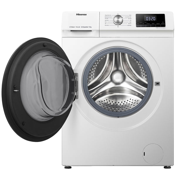 Hisense 3 Series WFQA9014EVJM Freestanding 9 KG Front Load Washing Durable Inverter Machine Steam Wash Quick Wash 15 Washing Programs 1400 RPM White- Energy Rating A