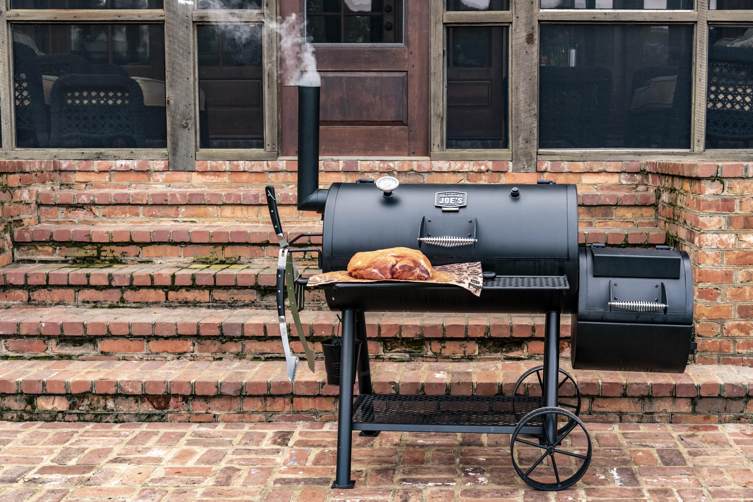 Char-Broil 140 755 Oklahoma Joe’s® Highland Smoker, Black Finish.,145 x 85 x 135 cm