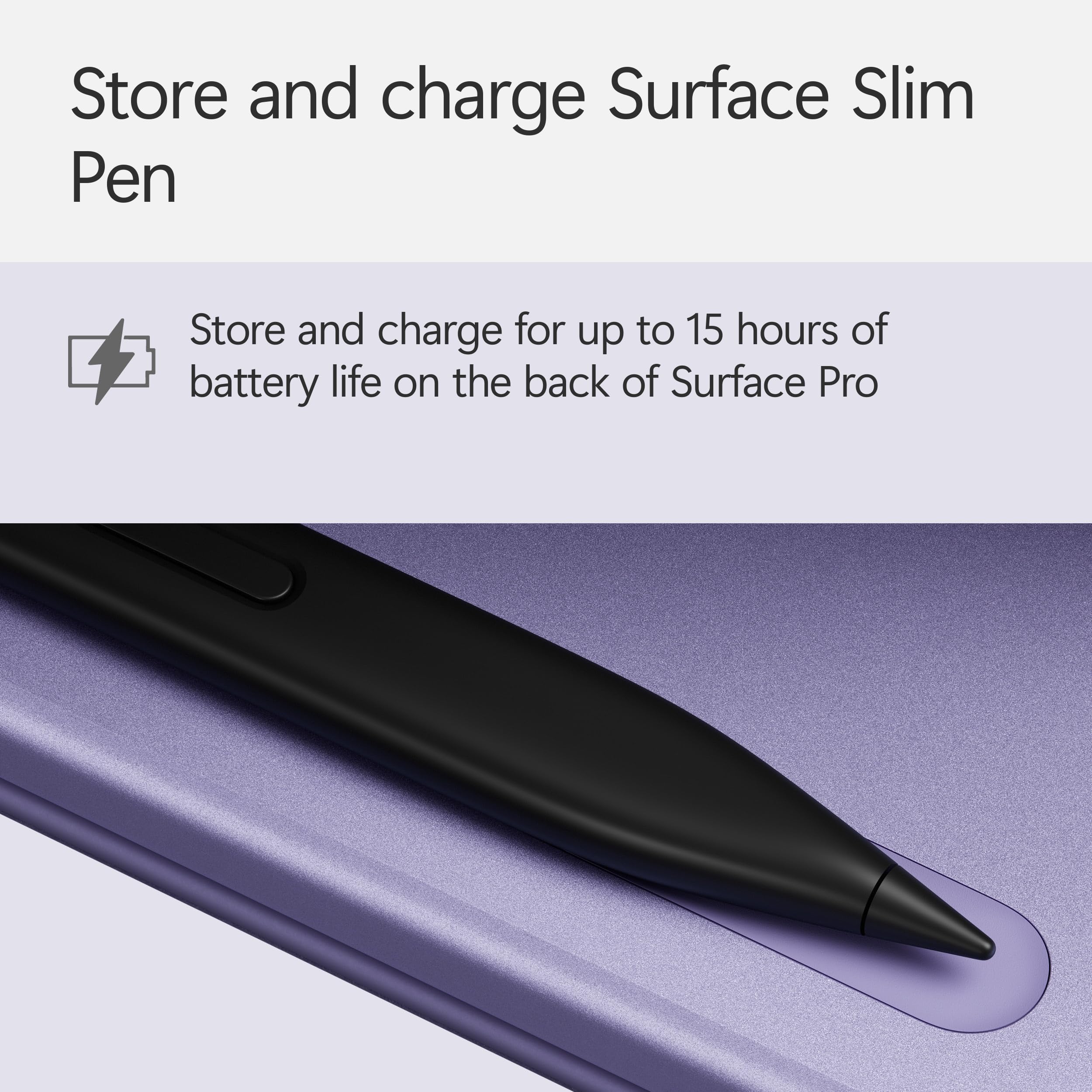 Microsoft Surface Pro Flex Keyboard with Slim Pen | Black | 2-in-1 Alcantara® Keyboard for Surface Pro Windows 11 Copilot+ PC