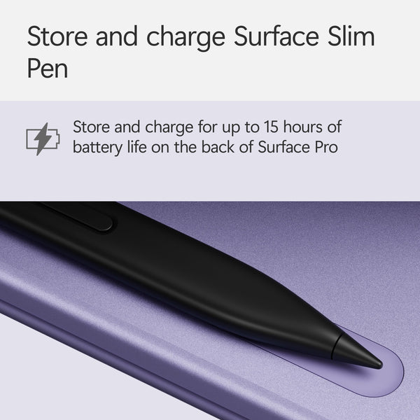 Microsoft Surface Pro Flex Keyboard with Slim Pen | Black | 2-in-1 Alcantara® Keyboard for Surface Pro Windows 11 Copilot+ PC