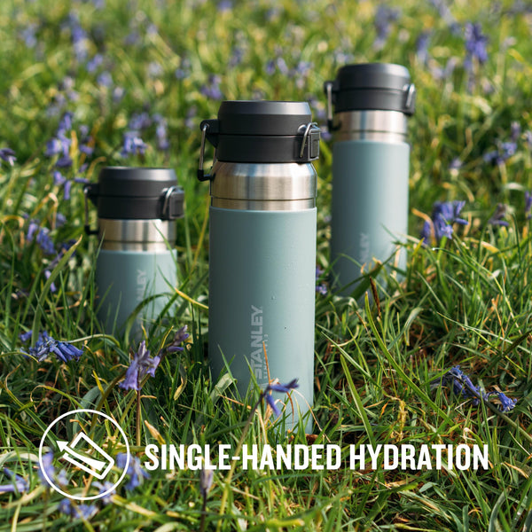 STANLEY Quick Flip Stainless Steel Water Bottle 0.47L - Keeps Cold For 7 Hours - Leakproof - BPA-Free Thermal Flask - Dishwasher Safe - Cup Holder Compatible